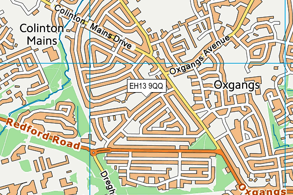 EH13 9QQ map - OS VectorMap District (Ordnance Survey)