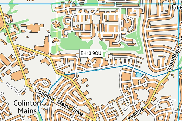 EH13 9QU map - OS VectorMap District (Ordnance Survey)