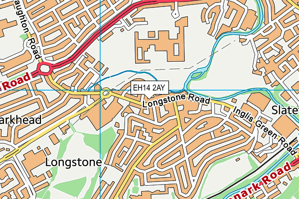 EH14 2AY map - OS VectorMap District (Ordnance Survey)