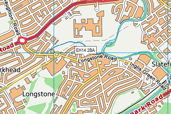 EH14 2BA map - OS VectorMap District (Ordnance Survey)