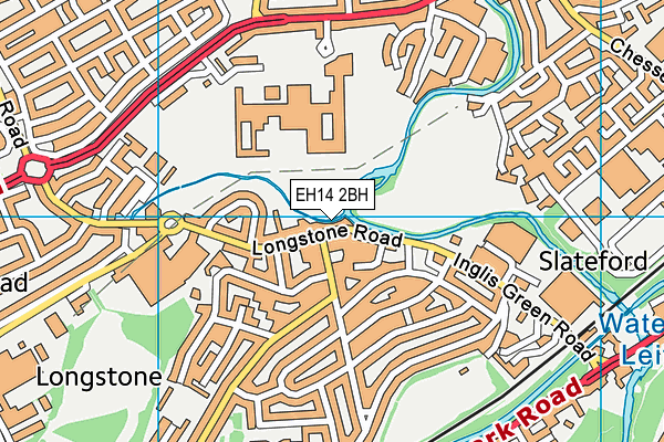 EH14 2BH map - OS VectorMap District (Ordnance Survey)