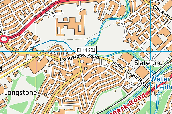 EH14 2BJ map - OS VectorMap District (Ordnance Survey)