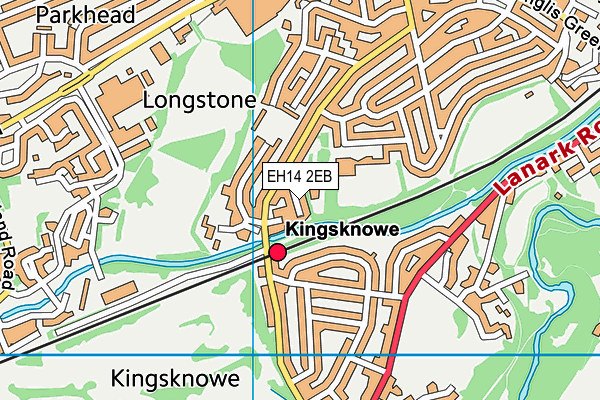 EH14 2EB map - OS VectorMap District (Ordnance Survey)