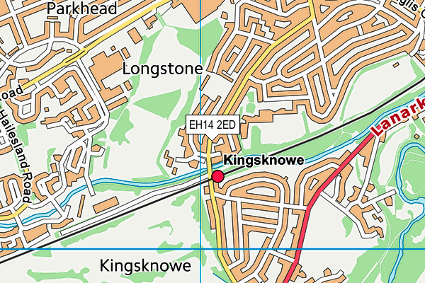 EH14 2ED map - OS VectorMap District (Ordnance Survey)