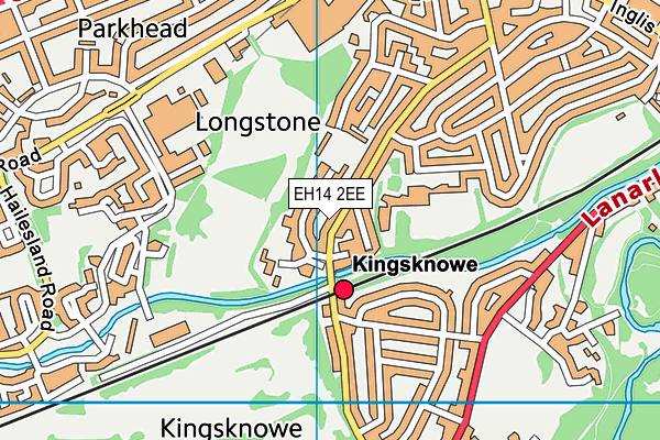 EH14 2EE map - OS VectorMap District (Ordnance Survey)