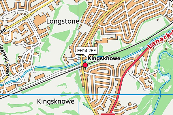 EH14 2EF map - OS VectorMap District (Ordnance Survey)