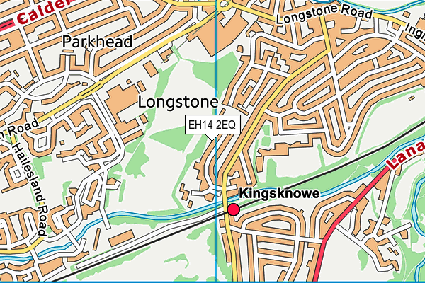 EH14 2EQ map - OS VectorMap District (Ordnance Survey)