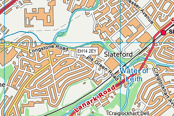 EH14 2EY map - OS VectorMap District (Ordnance Survey)