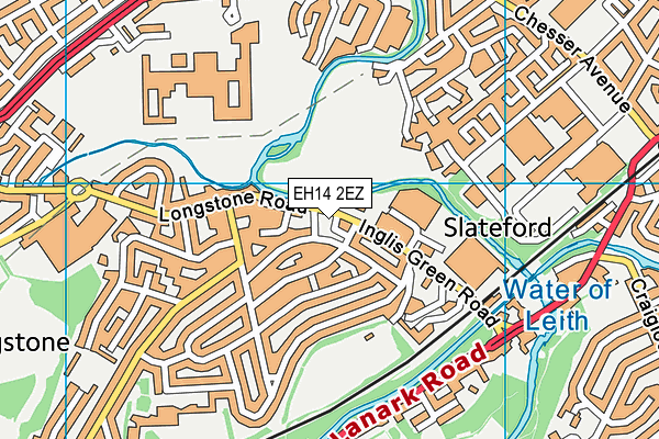 EH14 2EZ map - OS VectorMap District (Ordnance Survey)