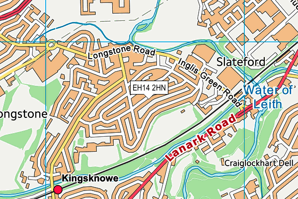 EH14 2HN map - OS VectorMap District (Ordnance Survey)