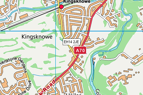 EH14 2JE map - OS VectorMap District (Ordnance Survey)