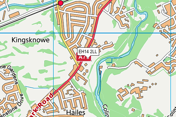 EH14 2LL map - OS VectorMap District (Ordnance Survey)