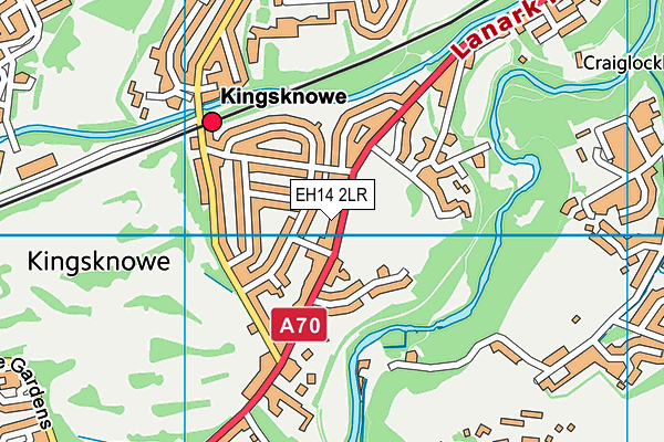 EH14 2LR map - OS VectorMap District (Ordnance Survey)