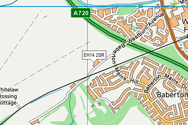 EH14 2SR map - OS VectorMap District (Ordnance Survey)