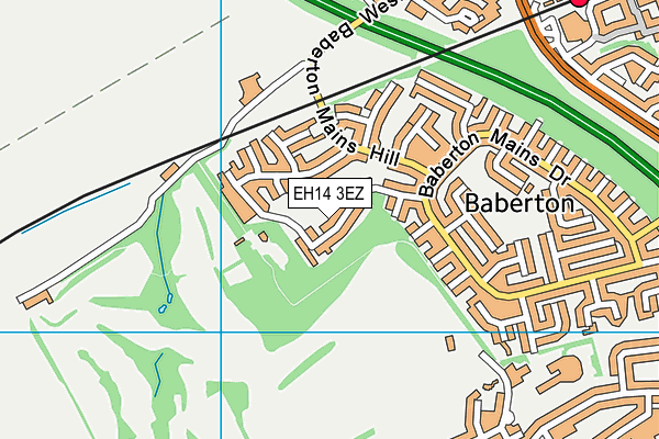 EH14 3EZ map - OS VectorMap District (Ordnance Survey)