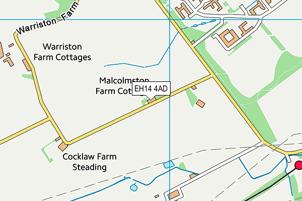 EH14 4AD map - OS VectorMap District (Ordnance Survey)