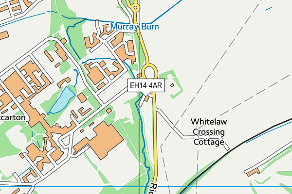 EH14 4AR map - OS VectorMap District (Ordnance Survey)