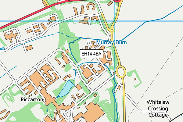 EH14 4BA map - OS VectorMap District (Ordnance Survey)