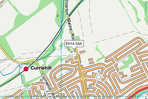 EH14 5AA map - OS VectorMap District (Ordnance Survey)