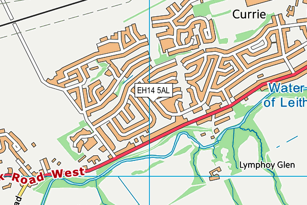EH14 5AL map - OS VectorMap District (Ordnance Survey)
