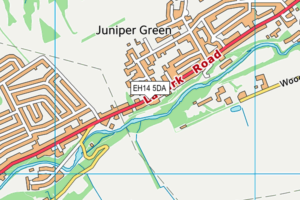 EH14 5DA map - OS VectorMap District (Ordnance Survey)