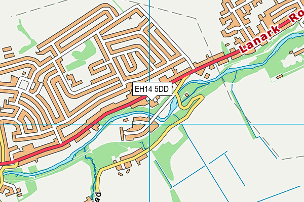 EH14 5DD map - OS VectorMap District (Ordnance Survey)