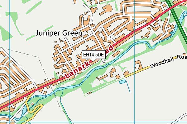 EH14 5DE map - OS VectorMap District (Ordnance Survey)