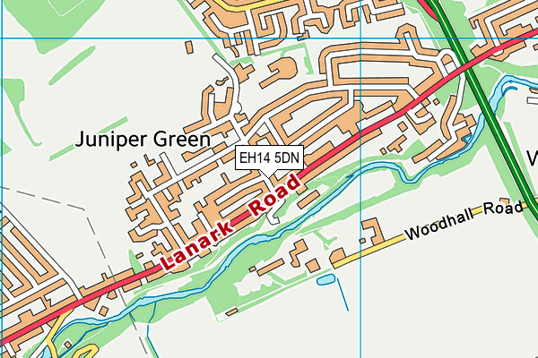 EH14 5DN map - OS VectorMap District (Ordnance Survey)