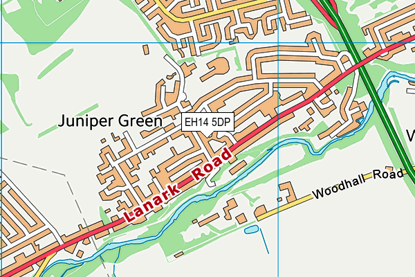 EH14 5DP map - OS VectorMap District (Ordnance Survey)