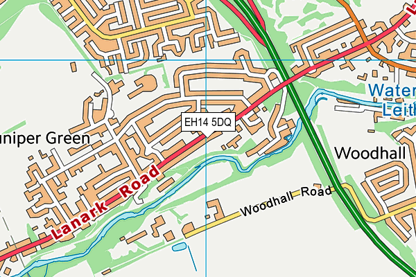 EH14 5DQ map - OS VectorMap District (Ordnance Survey)