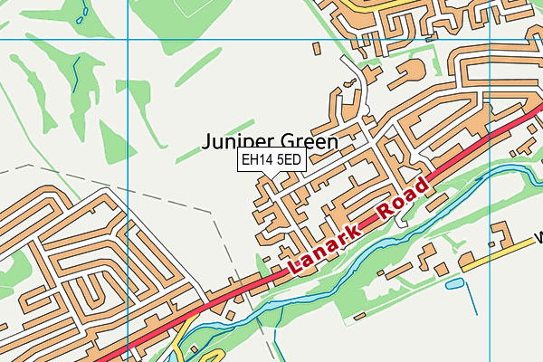 EH14 5ED map - OS VectorMap District (Ordnance Survey)