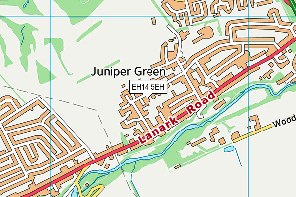 EH14 5EH map - OS VectorMap District (Ordnance Survey)