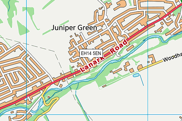 EH14 5EN map - OS VectorMap District (Ordnance Survey)