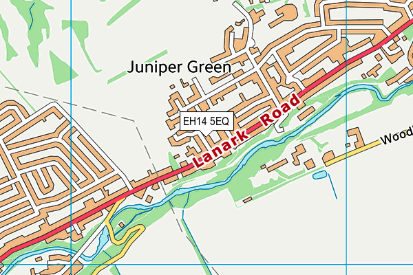 EH14 5EQ map - OS VectorMap District (Ordnance Survey)