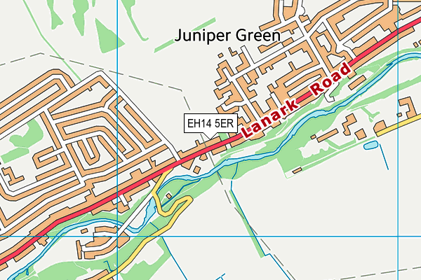 EH14 5ER map - OS VectorMap District (Ordnance Survey)