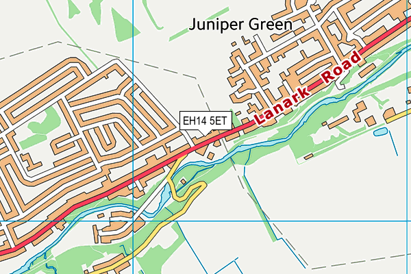 EH14 5ET map - OS VectorMap District (Ordnance Survey)