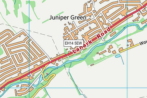 EH14 5EW map - OS VectorMap District (Ordnance Survey)