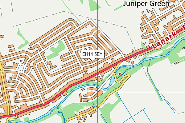 EH14 5EY map - OS VectorMap District (Ordnance Survey)