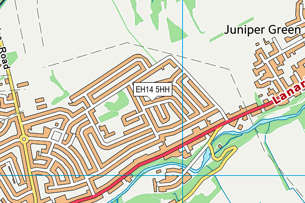 EH14 5HH map - OS VectorMap District (Ordnance Survey)