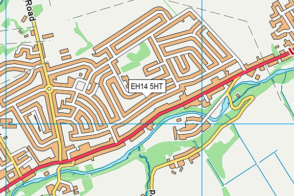 EH14 5HT map - OS VectorMap District (Ordnance Survey)