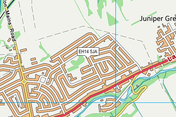 EH14 5JA map - OS VectorMap District (Ordnance Survey)