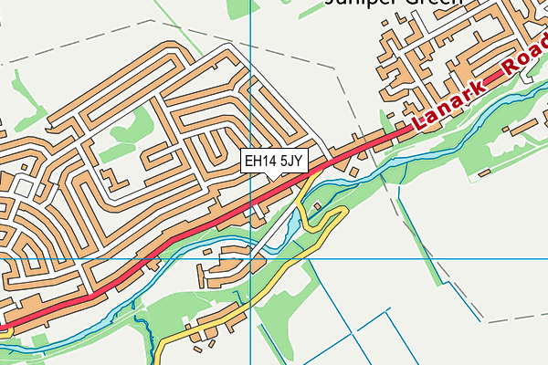 EH14 5JY map - OS VectorMap District (Ordnance Survey)