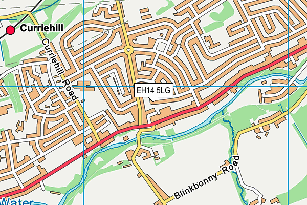 EH14 5LG map - OS VectorMap District (Ordnance Survey)