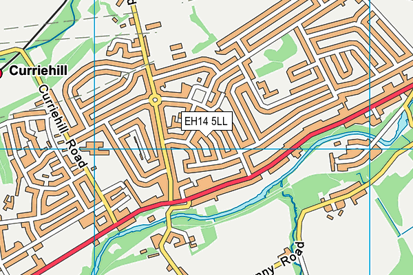 EH14 5LL map - OS VectorMap District (Ordnance Survey)