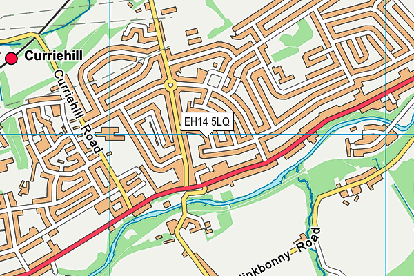 EH14 5LQ map - OS VectorMap District (Ordnance Survey)