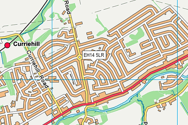 EH14 5LR map - OS VectorMap District (Ordnance Survey)