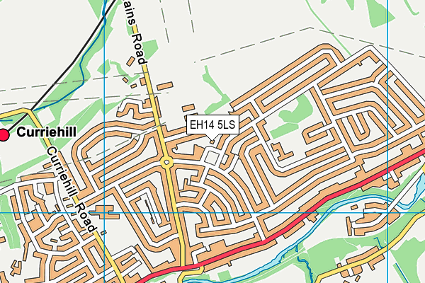 EH14 5LS map - OS VectorMap District (Ordnance Survey)