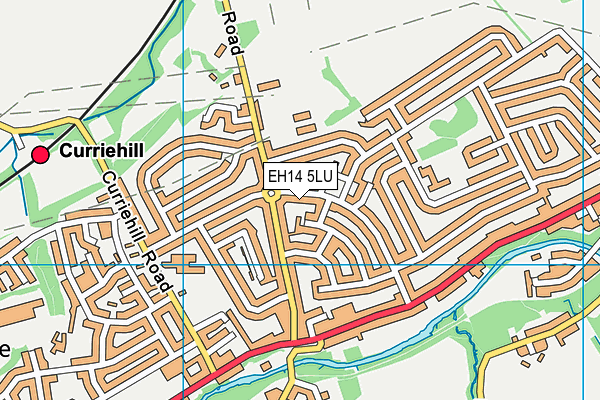 EH14 5LU map - OS VectorMap District (Ordnance Survey)