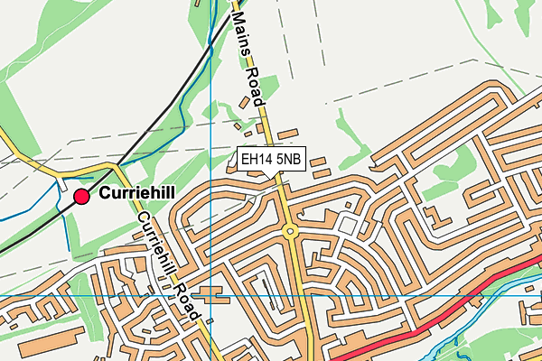 EH14 5NB map - OS VectorMap District (Ordnance Survey)