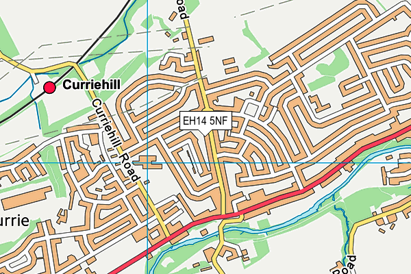EH14 5NF map - OS VectorMap District (Ordnance Survey)